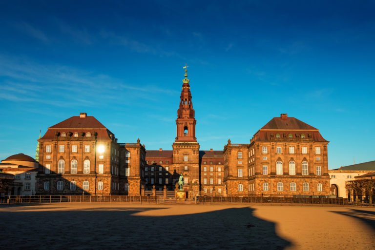 Christiansborg Palace in Copenhagen Denmark, Danish parliament building