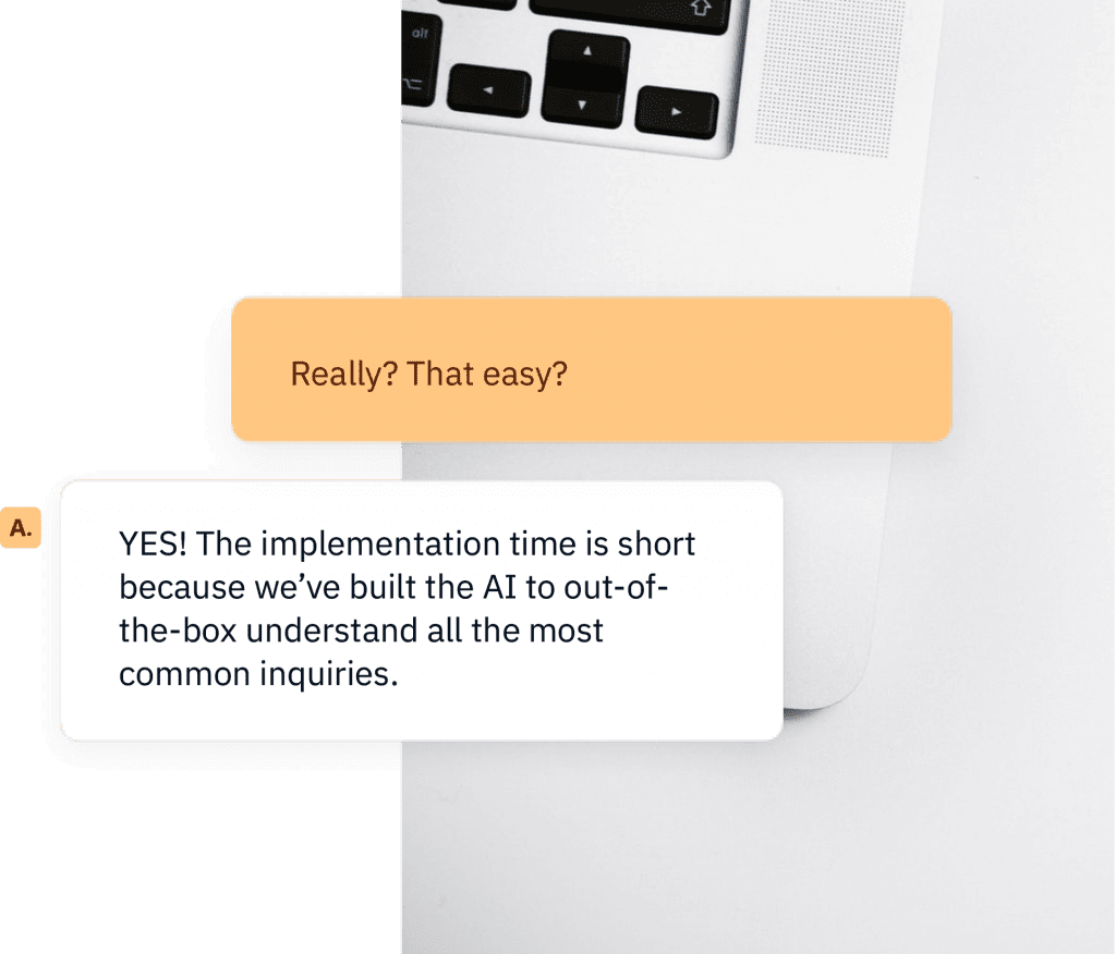 Chatbot working as customer service