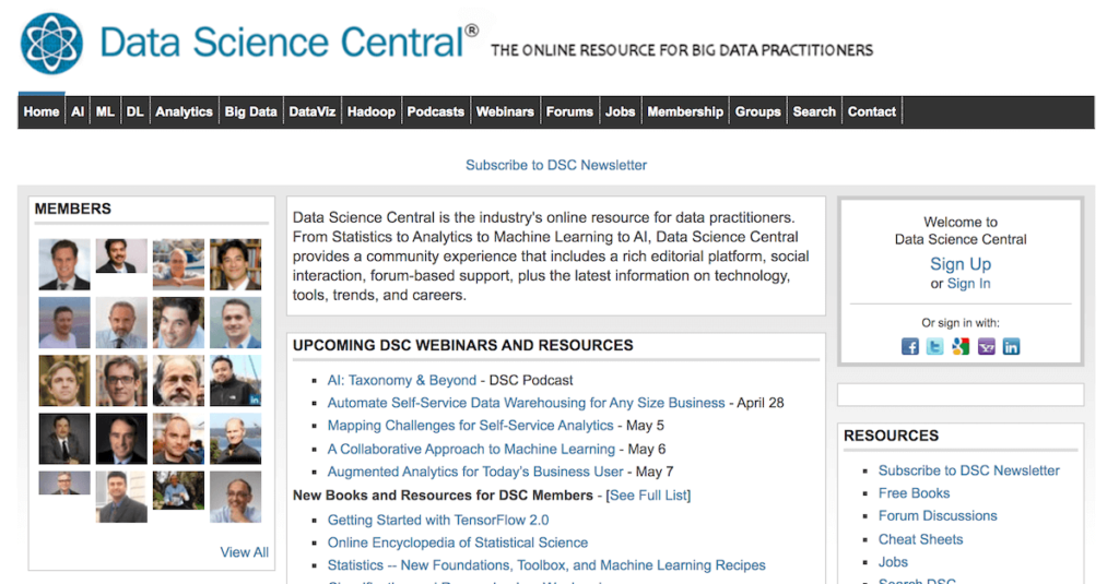 An educational resource for Big Data practitioners providing learning materials and IT, AI, Deep Learning, and Data Science trends.