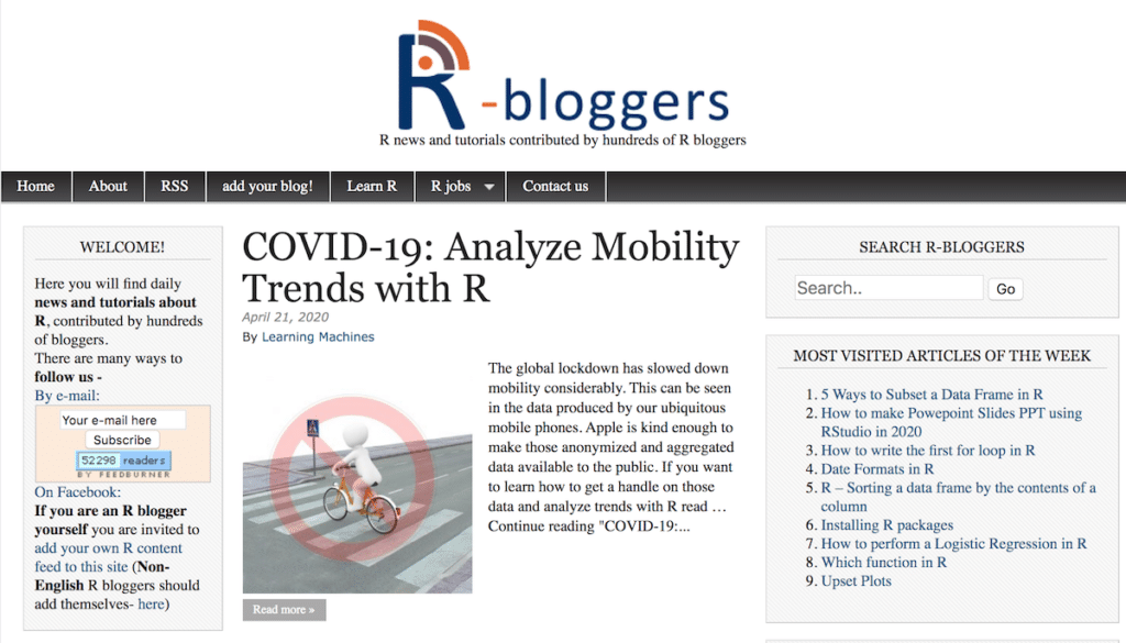 R language and open-source software knowledge for statistical software and Data Analysis.