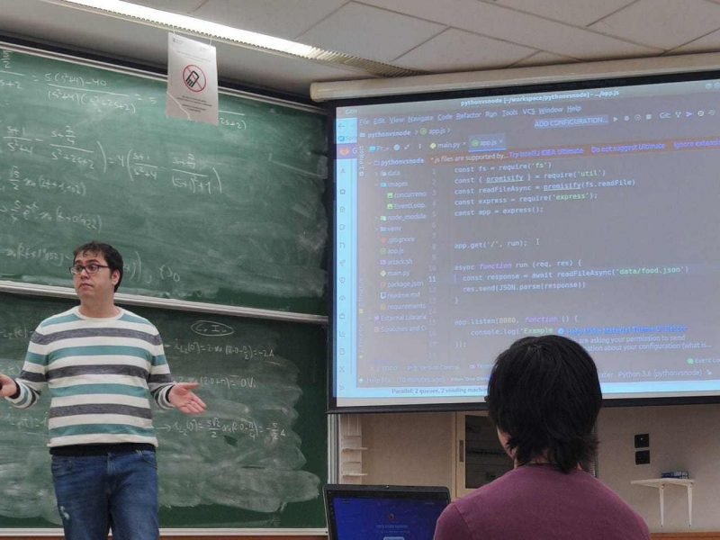 José doing a presentation